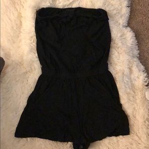 Black romper with pockets